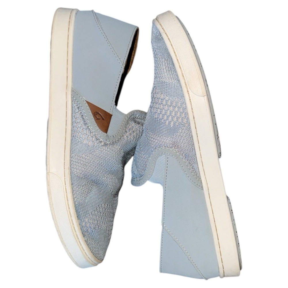 Olukai Pehuea Slip-On Sneakers‎ Light Blue W8 EUR 38 Comfort Casual Shoes